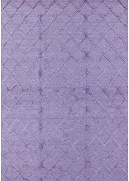 Mid-Century Modern Purple Oriental Rug, urb3181