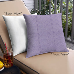 Front View of Mid-Century Modern Urban Square Medium Purple Throw Pillow, 18 inch by 18 inch, pwurb3181