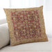 Lifestyle Image of Mid-Century Modern Urban Square Mahogany Brown Throw Pillow, 18 inch by 18 inch, pwurb3182
