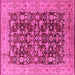 Square Oriental Pink Industrial Rug, urb3182pnk