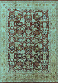 Oriental Light Blue Industrial Rug, urb3182lblu