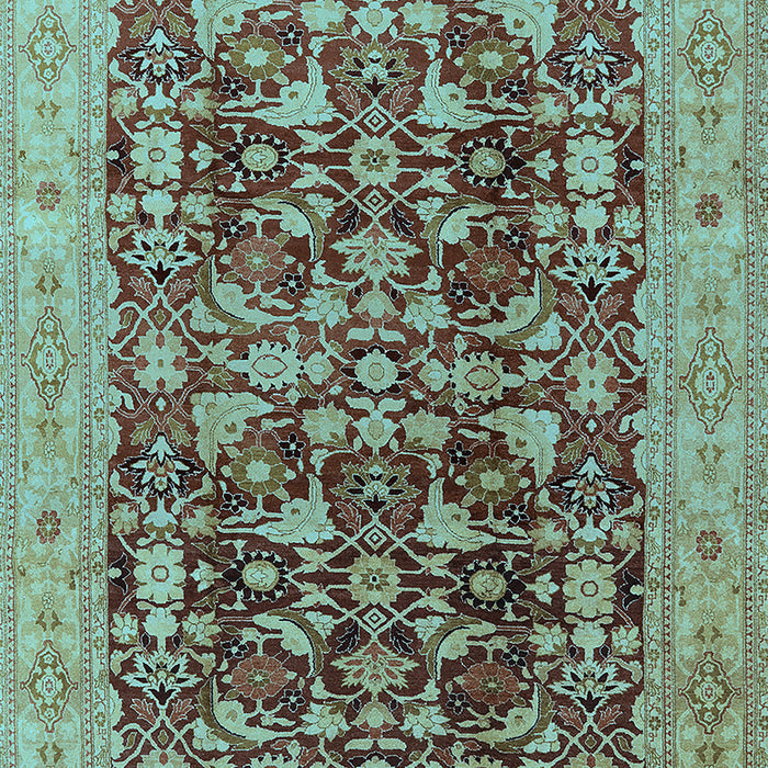 Oriental Light Blue Industrial Rug, urb3182lblu