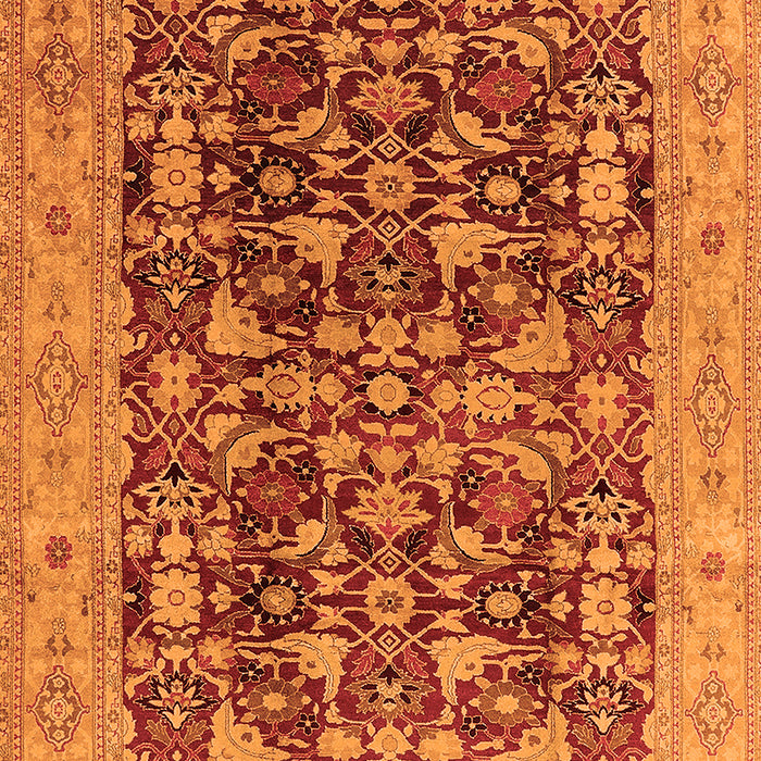 Machine Washable Oriental Orange Industrial Area Rugs, wshurb3182org
