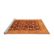 Sideview of Machine Washable Oriental Orange Industrial Area Rugs, wshurb3182org