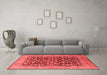 Industrial Red Washable Rugs