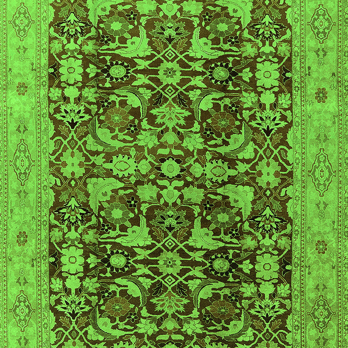 Oriental Green Industrial Rug, urb3182grn