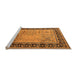 Sideview of Machine Washable Oriental Orange Industrial Area Rugs, wshurb3183org