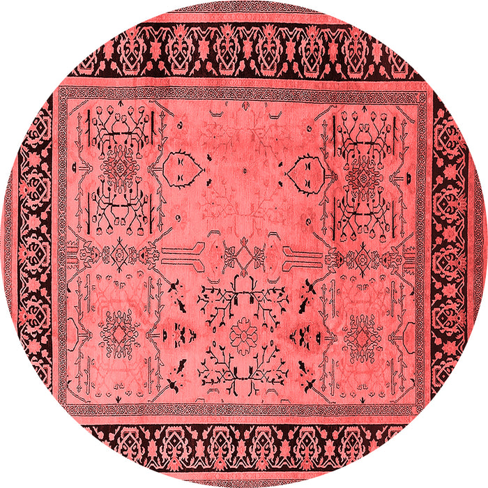 Machine Washable Oriental Red Industrial Rug, wshurb3183red