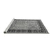 Sideview of Machine Washable Oriental Gray Industrial Rug, wshurb3183gry