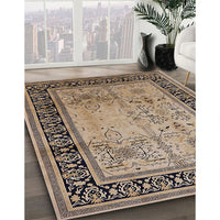 Mid-Century Modern Coffee Brown Oriental Rug, urb3183