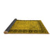 Sideview of Oriental Yellow Industrial Rug, urb3183yw