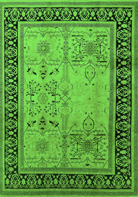 Oriental Green Industrial Rug, urb3183grn