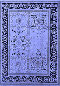 Oriental Blue Industrial Rug, urb3183blu