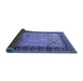 Sideview of Oriental Blue Industrial Rug, urb3183blu