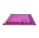 Sideview of Machine Washable Oriental Pink Industrial Rug, wshurb3183pnk