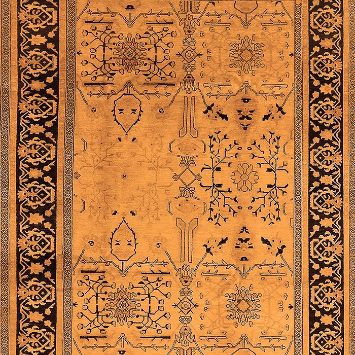 Machine Washable Oriental Orange Industrial Area Rugs, wshurb3183org