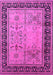 Machine Washable Oriental Pink Industrial Rug, wshurb3183pnk