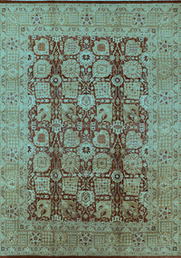 Oriental Light Blue Industrial Rug, urb3184lblu