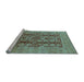 Sideview of Machine Washable Oriental Light Blue Industrial Rug, wshurb3184lblu