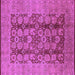 Square Machine Washable Oriental Purple Industrial Area Rugs, wshurb3184pur