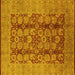 Square Oriental Yellow Industrial Rug, urb3184yw