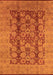 Oriental Orange Industrial Rug, urb3184org