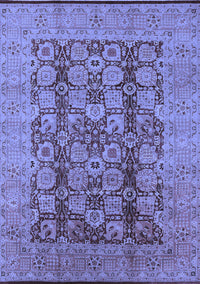 Oriental Blue Industrial Rug, urb3184blu