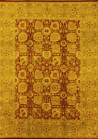 Oriental Yellow Industrial Rug, urb3184yw