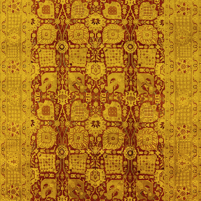 Oriental Yellow Industrial Rug, urb3184yw