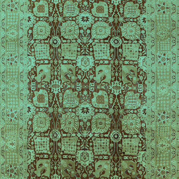 Oriental Turquoise Industrial Rug, urb3184turq