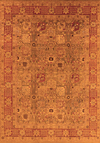 Oriental Orange Industrial Rug, urb3185org