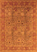 Oriental Orange Industrial Rug, urb3185org