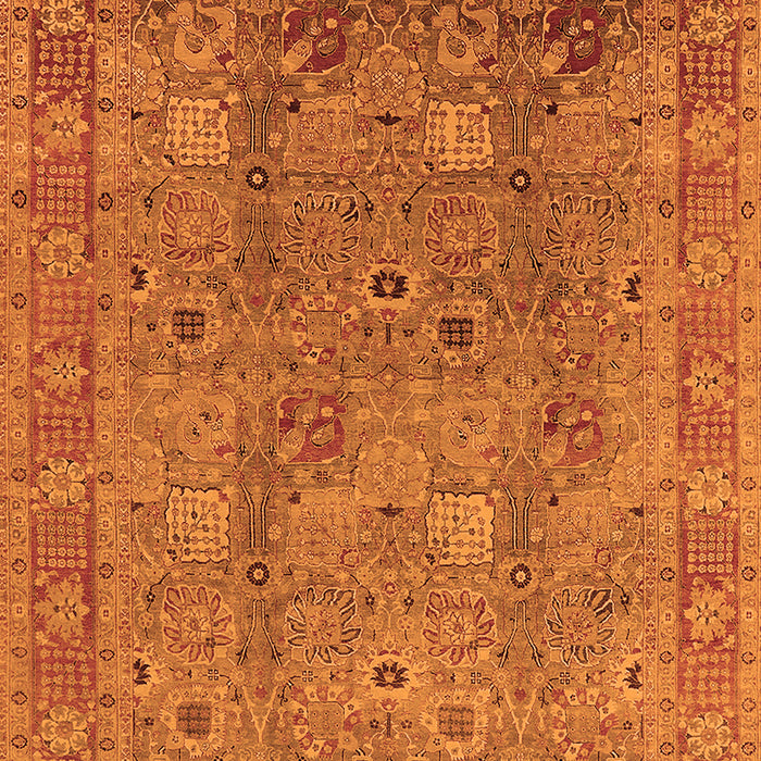 Oriental Orange Industrial Rug, urb3185org