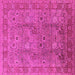 Square Oriental Pink Industrial Rug, urb3185pnk