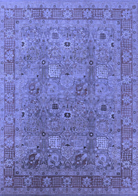 Oriental Blue Industrial Rug, urb3185blu