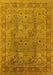 Oriental Yellow Industrial Rug, urb3185yw