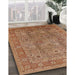 Machine Washable Industrial Modern Mahogany Brown Rug in a Family Room, wshurb3185