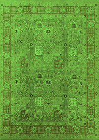 Oriental Green Industrial Rug, urb3185grn