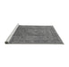 Sideview of Machine Washable Oriental Gray Industrial Rug, wshurb3185gry