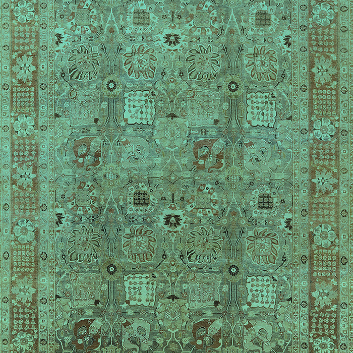 Oriental Turquoise Industrial Rug, urb3185turq