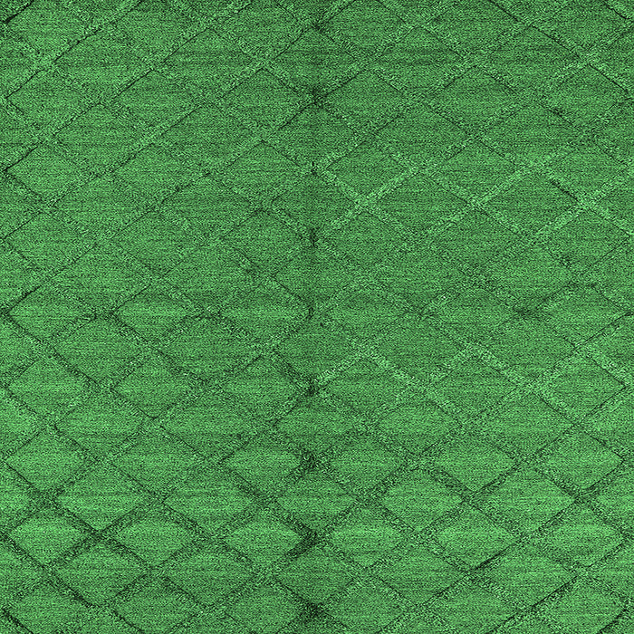 Square Oriental Green Industrial Rug, urb3186grn