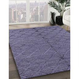 Machine Washable Industrial Modern Dark Slate Blue Purple Rug in a Family Room, wshurb3186