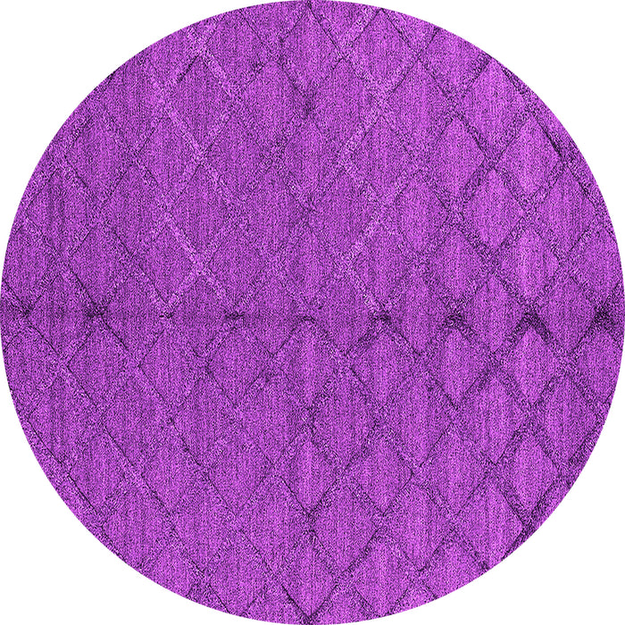 Round Machine Washable Oriental Pink Industrial Rug, wshurb3186pnk
