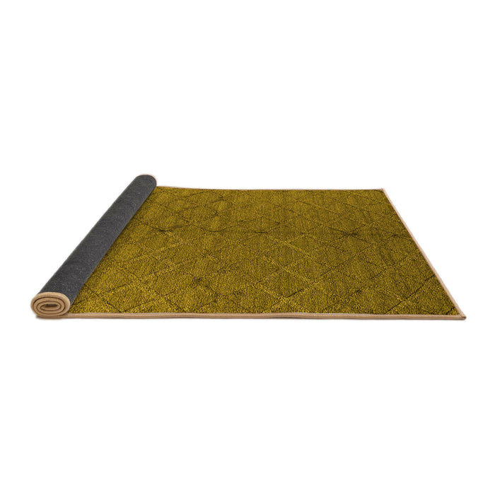 Sideview of Oriental Yellow Industrial Rug, urb3186yw