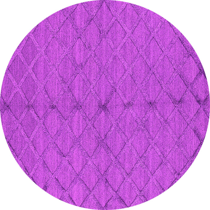 Round Oriental Pink Industrial Rug, urb3187pnk