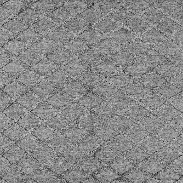 Square Machine Washable Oriental Gray Industrial Rug, wshurb3187gry