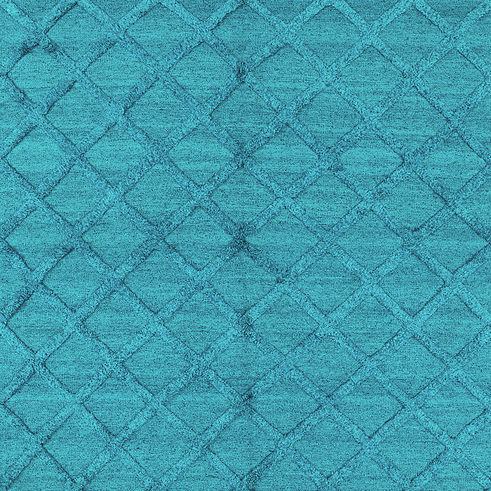 Machine Washable Oriental Turquoise Industrial Area Rugs, wshurb3187turq