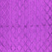 Square Machine Washable Oriental Pink Industrial Rug, wshurb3187pnk