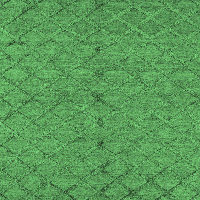 Square Oriental Emerald Green Industrial Rug, urb3187emgrn