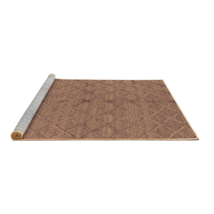 Sideview of Machine Washable Oriental Brown Industrial Rug, wshurb3187brn